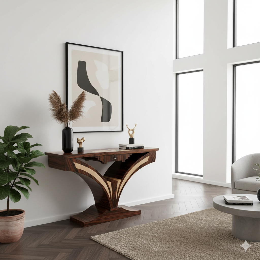 Sidetable Noten 1,20 m - Afbeelding 2