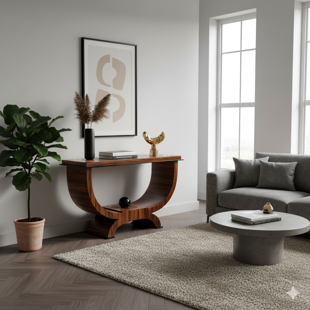 Sidetable Noten 1,22 m - Afbeelding 2