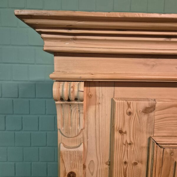 Kast Kledingkast Gründerzeit 1880 Grenen - Afbeelding 5