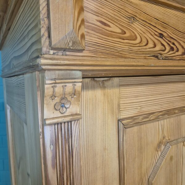 Kast Kledingkast Jugendstil 1900 Grenen - Afbeelding 5