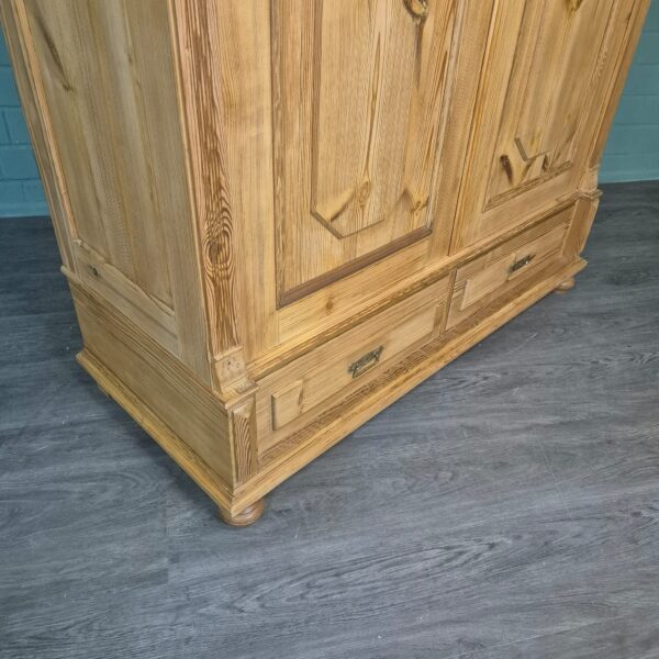Kast Kledingkast Jugendstil 1900 Grenen - Afbeelding 6