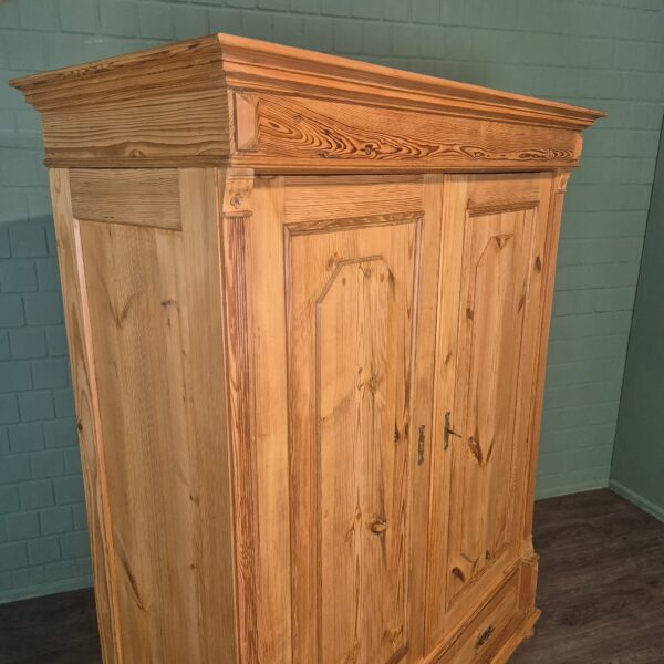 Kast Kledingkast Jugendstil 1900 Grenen - Afbeelding 4