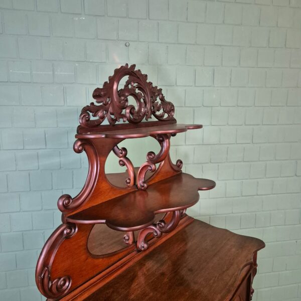 Kast Louis Philippe 1860 Mahonie - Afbeelding 3