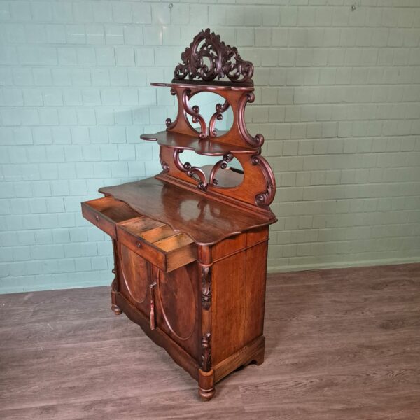 Kast Louis Philippe 1860 Mahonie - Afbeelding 8
