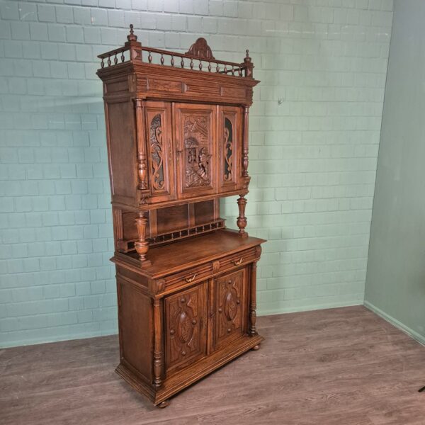 Buffetkast Kast Gründerzeit 1880 Eiken - Afbeelding 2