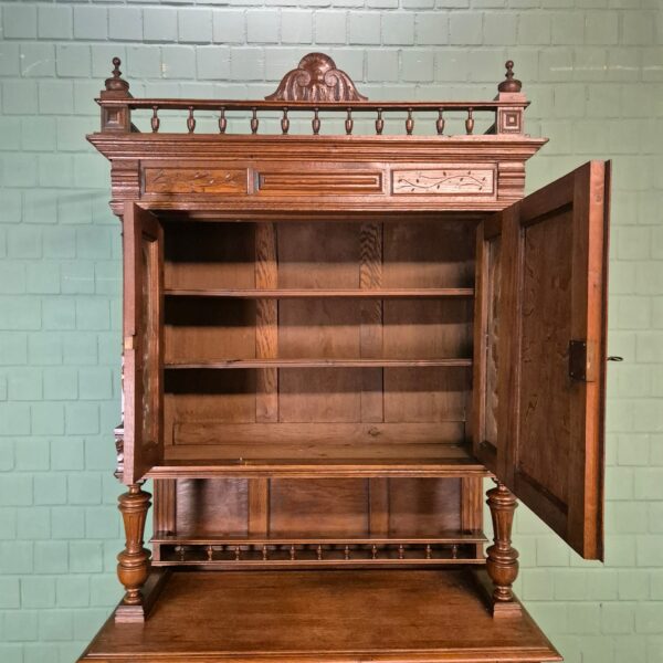 Buffetkast Kast Gründerzeit 1880 Eiken - Afbeelding 14