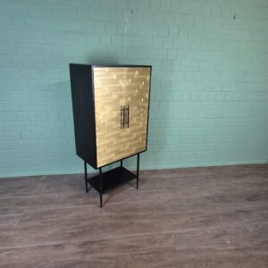 Kast My Sons Goud-Zwart Massief Hout 0,70 m