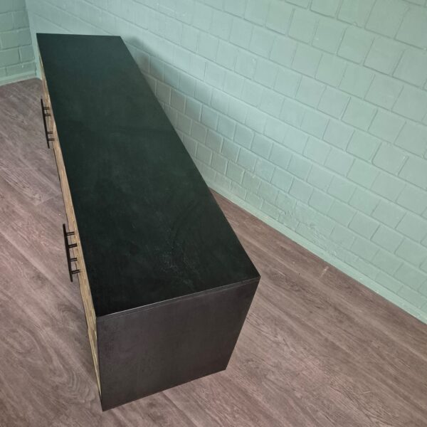 Dressoir Sideboard My Sons Goud-Zwart Massief Hout 1,80 m - Afbeelding 8