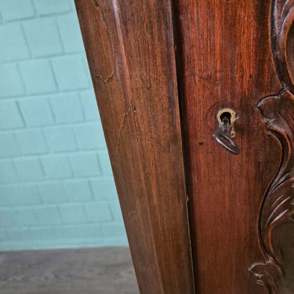 Display Cabinet Biedermeier 1860 Walnut - Afbeelding 7