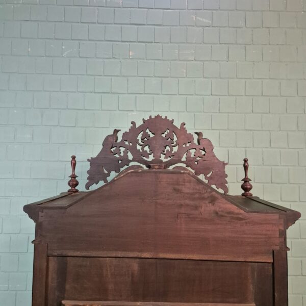 Display Cabinet Biedermeier 1860 Walnut - Afbeelding 16
