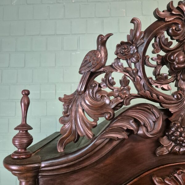Display Cabinet Biedermeier 1860 Walnut - Afbeelding 6