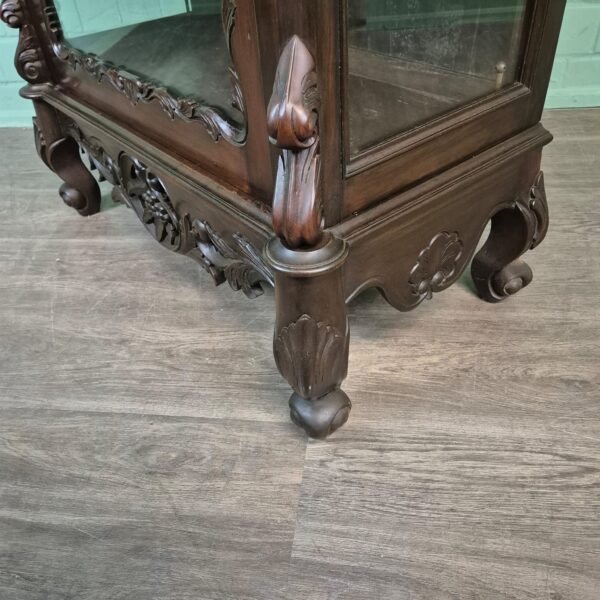 Display Cabinet Biedermeier 1860 Walnut - Afbeelding 11