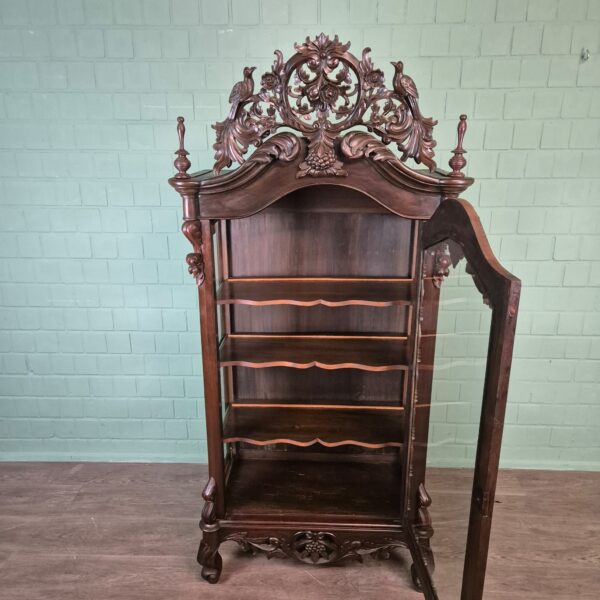 Display Cabinet Biedermeier 1860 Walnut - Afbeelding 14