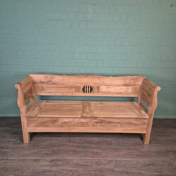 Klepbank Keukenbank Tuinbank 2,00 m Teak - Afbeelding 2