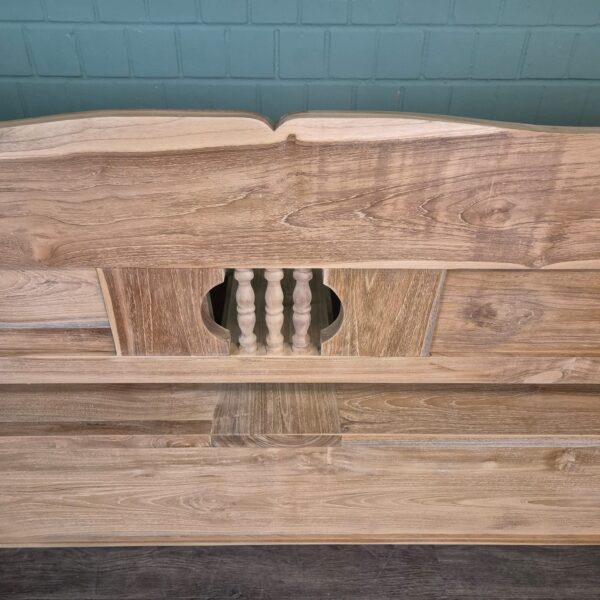 Klepbank Keukenbank Tuinbank 2,00 m Teak - Afbeelding 15