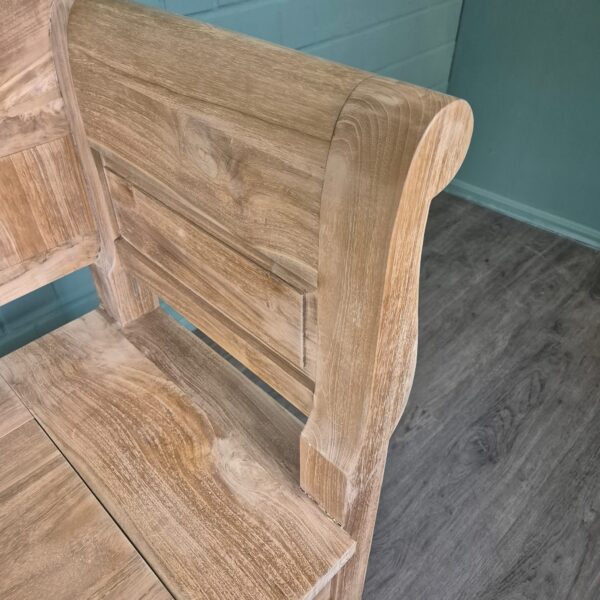 Klepbank Keukenbank Tuinbank 2,00 m Teak - Afbeelding 6