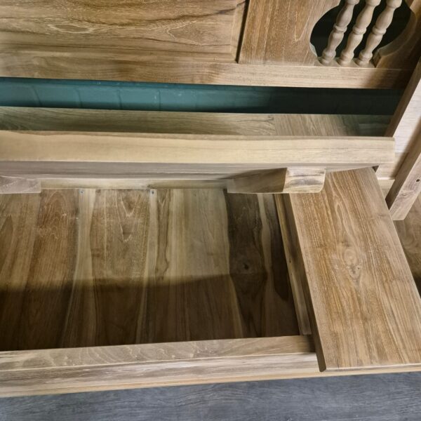 Klepbank Keukenbank Tuinbank 2,00 m Teak - Afbeelding 10