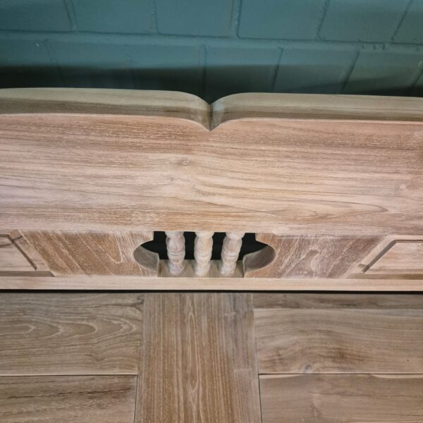 Klepbank Keukenbank Tuinbank 2,00 m Teak - Afbeelding 5