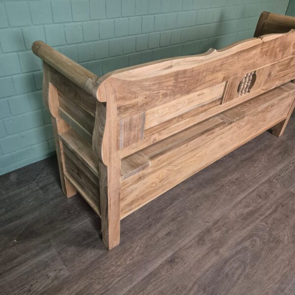 Klepbank Keukenbank Tuinbank 2,00 m Teak - Afbeelding 13