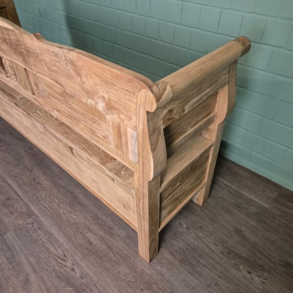 Klepbank Keukenbank Tuinbank 2,00 m Teak - Afbeelding 14