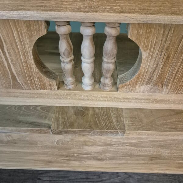 Klepbank Tuinbank Keukenbank 2,40 m Teak - Afbeelding 15
