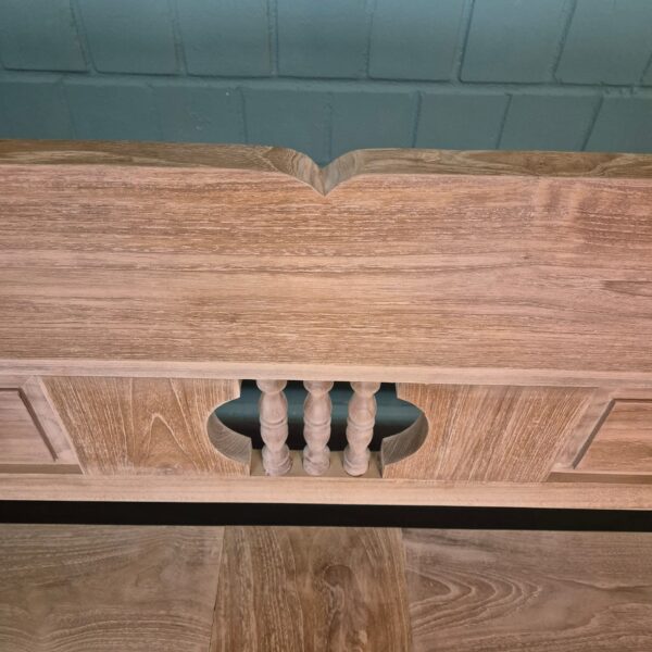 Klepbank Tuinbank Keukenbank 2,40 m Teak - Afbeelding 5