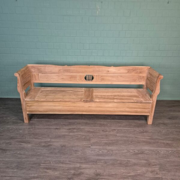 Klepbank Tuinbank Keukenbank 2,40 m Teak - Afbeelding 2
