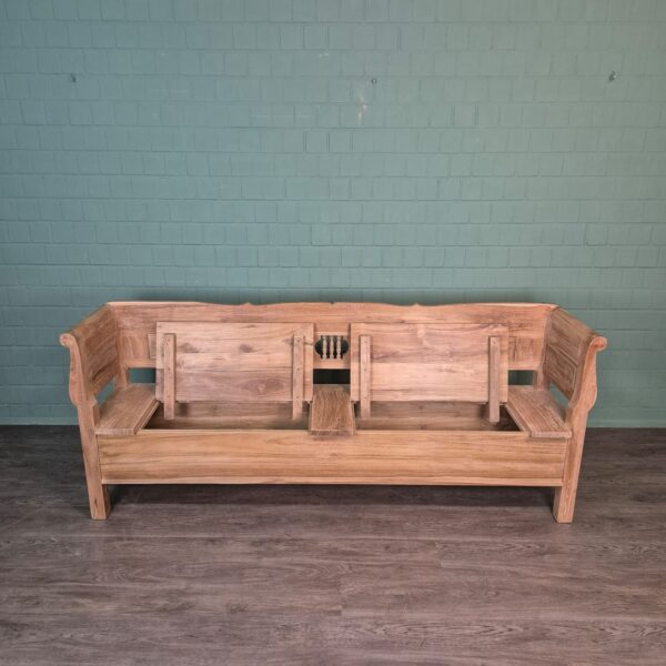 Klepbank Tuinbank Keukenbank 2,40 m Teak - Afbeelding 9