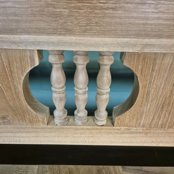 Klepbank Tuinbank Keukenbank 2,40 m Teak - Afbeelding 6