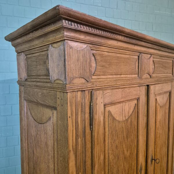 Kledingkast Kast Biedermeier 1800 Eiken - Afbeelding 5