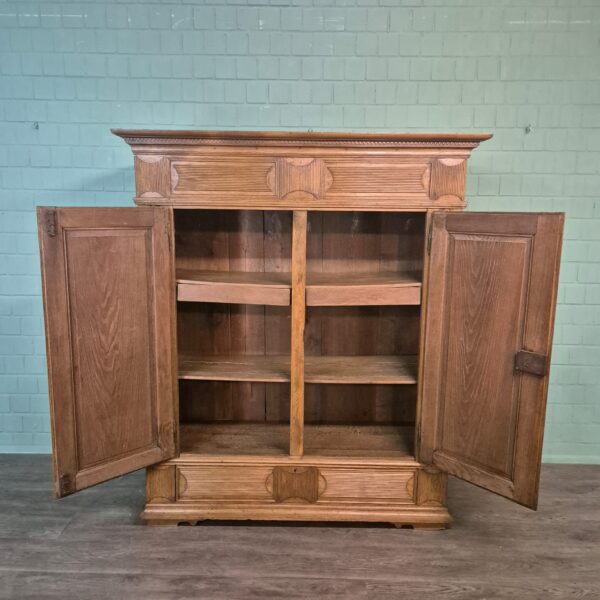 Kledingkast Kast Biedermeier 1800 Eiken - Afbeelding 13