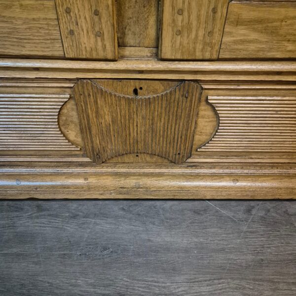 Kledingkast Kast Biedermeier 1800 Eiken - Afbeelding 7