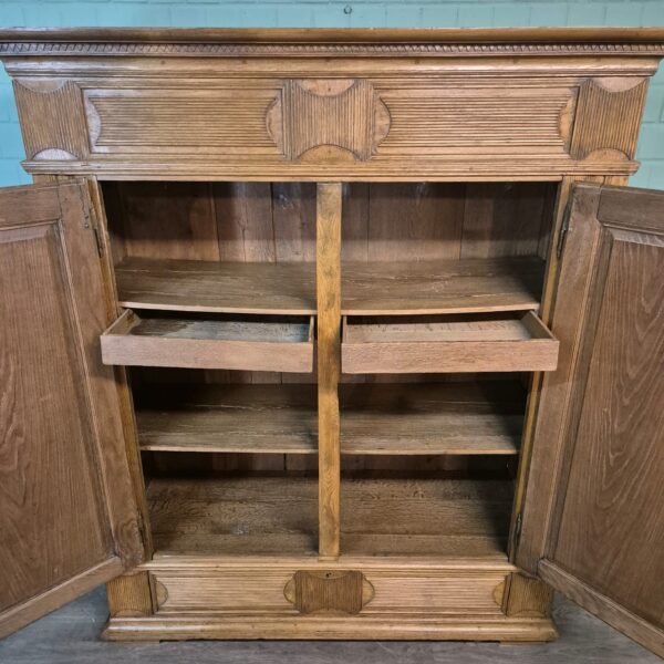 Kledingkast Kast Biedermeier 1800 Eiken - Afbeelding 14