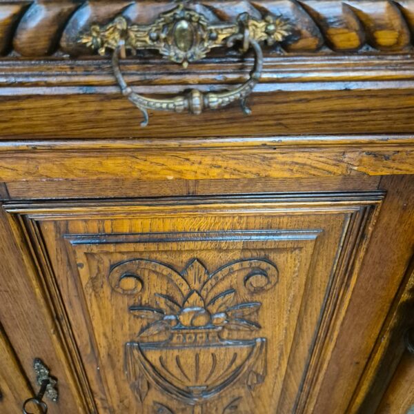Buffetkast Kast Jugendstil 1900 Eiken - Afbeelding 10