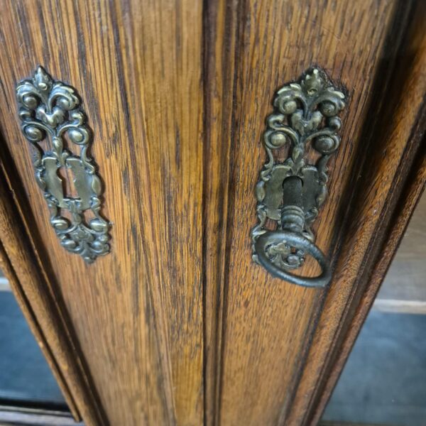 Vitrine Boekenkast Gründerzeit 1880 Eiken - Afbeelding 12