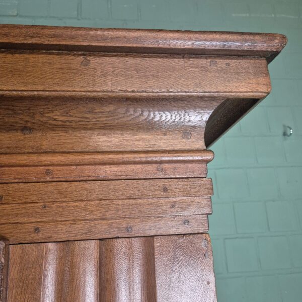 Kledingkast Kast Biedermeier 1800 Eiken - Afbeelding 10
