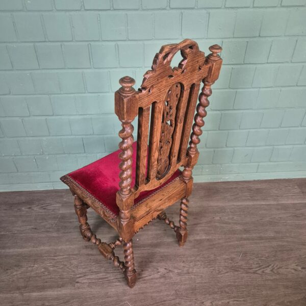 Set Stoelen Gründerzeit 1880 Eiken - Afbeelding 8