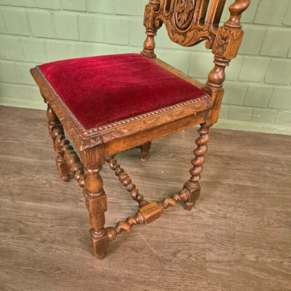 Set Stoelen Gründerzeit 1880 Eiken - Afbeelding 7