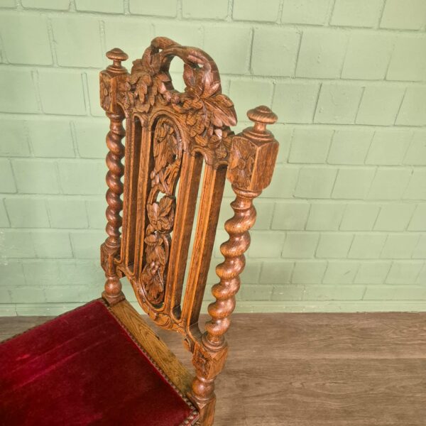 Set Stoelen Gründerzeit 1880 Eiken - Afbeelding 6