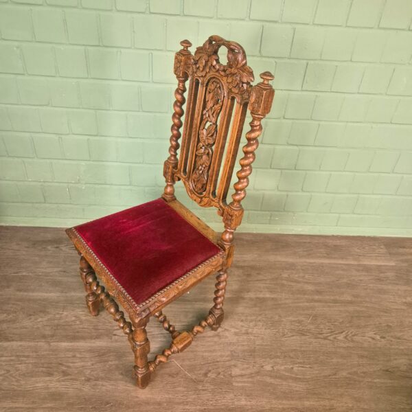 Set Stoelen Gründerzeit 1880 Eiken - Afbeelding 5