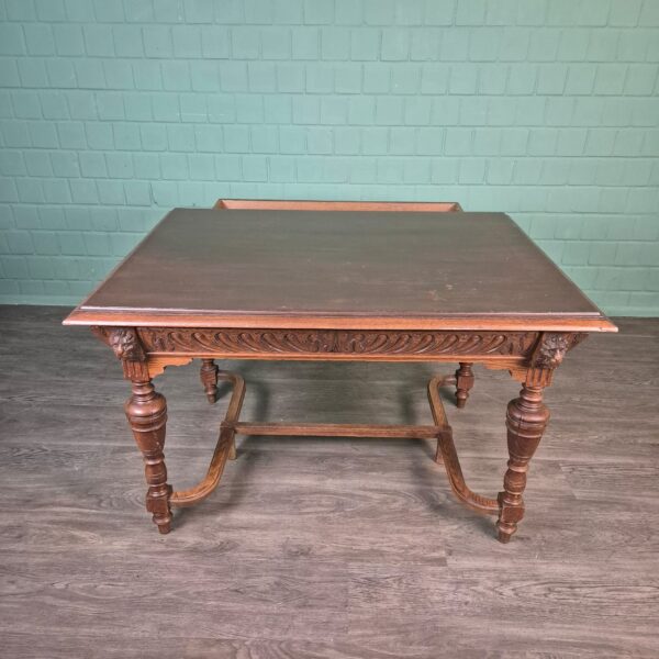Eettafel Tafel Gründerzeit 1880 Eiken - Afbeelding 3