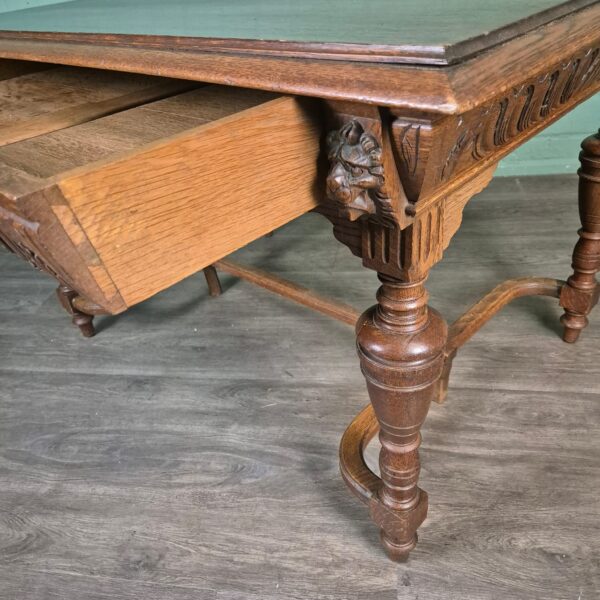 Eettafel Tafel Gründerzeit 1880 Eiken - Afbeelding 8