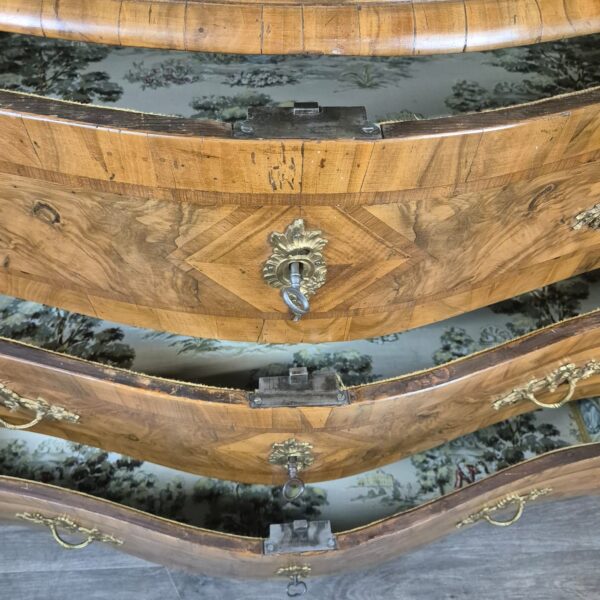 Barokcommode Commode Barok 1780 Noten - Afbeelding 13