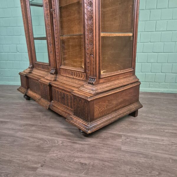 Vitrine Servieskast Gründerzeit 1880 Eiken - Afbeelding 6