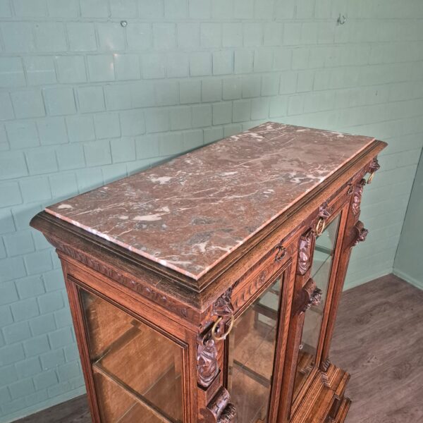 Vitrine Servieskast Gründerzeit 1880 Eiken - Afbeelding 8