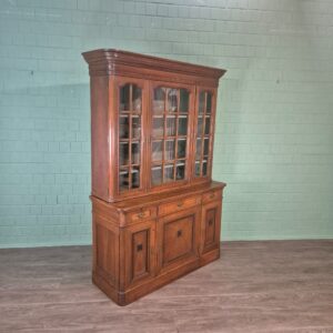 Vitrine Boekenkast Jugendstil 1900 Eiken