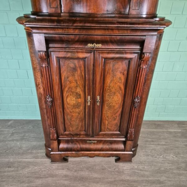 Hoekkast Biedermeier 1840 Mahonie - Afbeelding 7