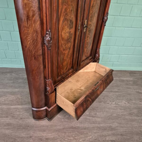 Hoekkast Biedermeier 1840 Mahonie - Afbeelding 23