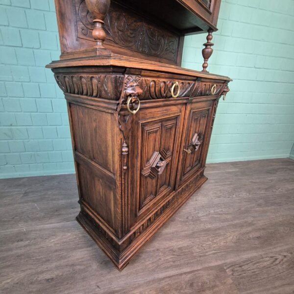 Buffetkast Kast Gründerzeit 1880 Eiken - Afbeelding 10