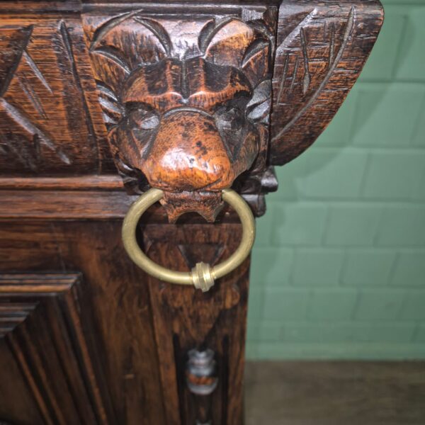 Buffetkast Kast Gründerzeit 1880 Eiken - Afbeelding 6